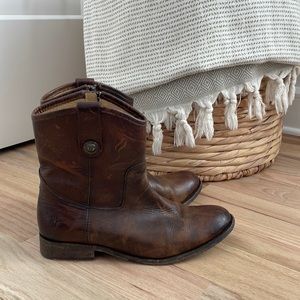 Frye Mid-Calf Brown Boots